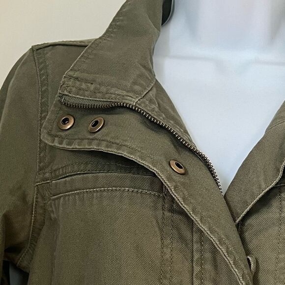 Madewell Surplus Olive Green Fall English Countryside 100% Cotton Jacket sz XXS - Picture 8 of 14